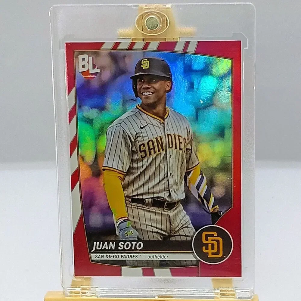 Juan Soto Red Foil Refractor Big League #284 Topps 2023 San Diego Padres - Picture 4 of 8